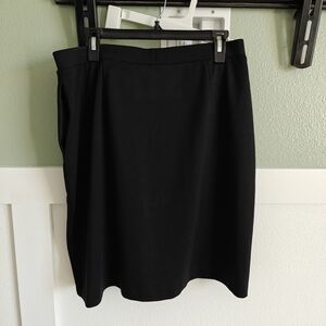 Lands' End Black Pencil Skirt Knee-Length Cocktail